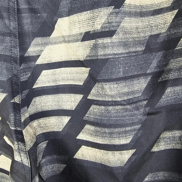 Oakley Board Short Men's 34 Swim Trunks Drawstring Pockets Geometric Pattern - Picture 8 of 10